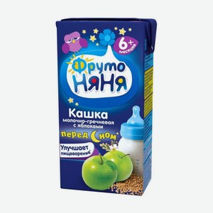 Кашка ФрутоНяня молочно-гречневая с яблоками 0,2л
