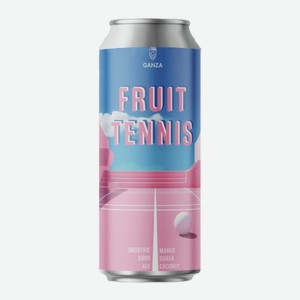 ГАНЗА смузи саур Fruit Tennis Манго-Гуава-Кокос 6% 0,5л ж/б