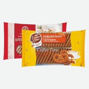 Крендельки Coffee Time имбирные с корицей, с капучино и тростниковым сахаром 320 г