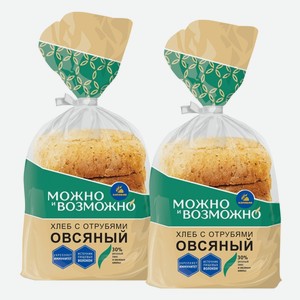 Хлеб Овсяный с отрубями нарезка Каравай 250 г