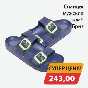 Сланцы мужские комб Бриз