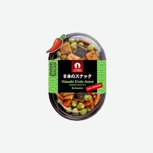 Орехи Tako Samurai Японские снеки из бобовых Wasabi Endo Arare 90 г