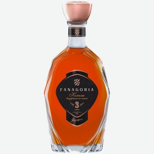 Коньяк Фанагория 3-летний 40% 0,5л 0.5 л