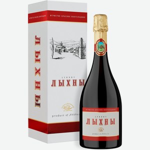 Вино игристое Лыхны красное полусладкое, 750мл
