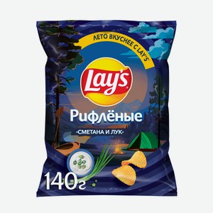 Картофельные чипсы Lay s  Сметана и Лук  140г