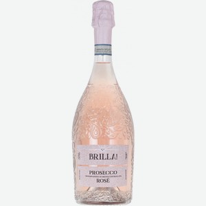 Вино  Брилла!  Просекко Розе, 750 мл, Игристое-розовое, Сухое