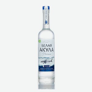 ВОДКА  Белая акула Платиновая , 0,5л