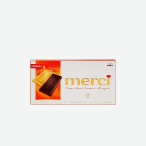 Шоколад Мерси апельсин, миндаль 0.1кг