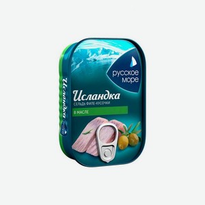 Продукты питания Сельдь Исландка филе-кусочки в масле 0.115кг