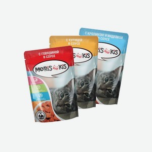 MORIS KIS корм для кошек 85г в ассортименте