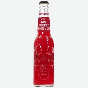 Коктейли  Фримен  Черри Бум, коктейль со вкусом Джина и Вишни, 330 мл