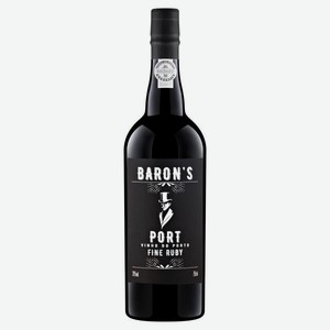 Портвейн Бэрон`с Порт Файн Руби Вино Крепленое Марочное Красное Сладкое 0.75л