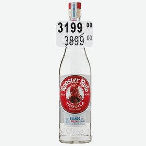 РУСТЕР РОХО БЛАНКО Текила 38% (Мексика) 0,7л