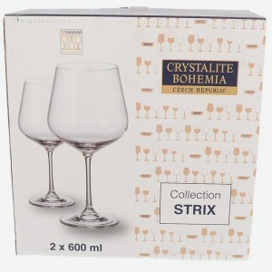 Набор бокалов для вина Crystalite Bohema Strix/dora