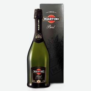 Вино игристое Martini Brut, 750 мл подарочная упаковка