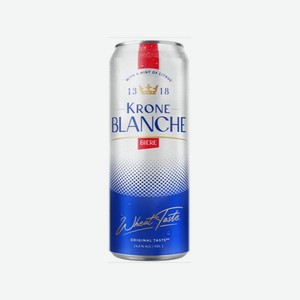Пиво КРОН БЛАНШ Бьер 4.5% 450мл ж/б
