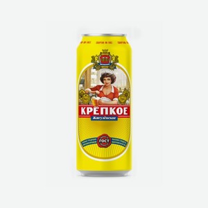 Пиво ЖИГУЛЕВСКОЕ крепкое 7% 450мл ж/б