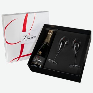 Шампанское Le Black Label Brut в подарочной упаковке 0.75 л