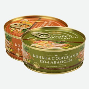 Килька балтийская обжаренная с овощами в т/с в ассортименте За Родину 240 г