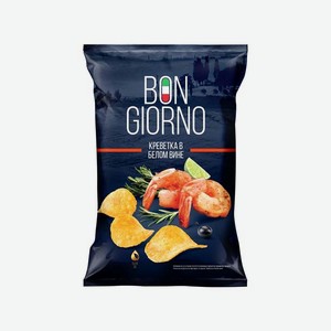 Продукты питания Чипсы из натурального картофеля со вкусом  Креветки в белом вине  0.08кг.