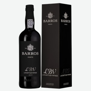 Портвейн Barros Late Bottled Vintage в подарочной упаковке, 2019, 0.75 л