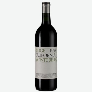 Вино Monte Bello, Ridge Vineyards, 1999, 0.75 л