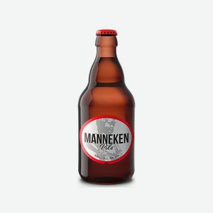 Пиво МАННЕКЕН Пилс светлый 5% 330мл ст/б
