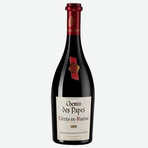 Вино Chemin des Papes Cotes-du-Rhone Rouge, Les Grands Chais de France, 2020, 0.75 л