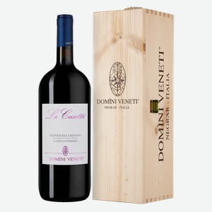 Вино Valpolicella Classico Superiore Ripasso La Casetta в подарочной упаковке, Domini Veneti, 2019, 1.5 л, 1.5 л