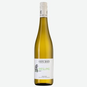 Вино Hans Baer Riesling, Weinkellerei Hechtsheim, 2021, 0.75 л