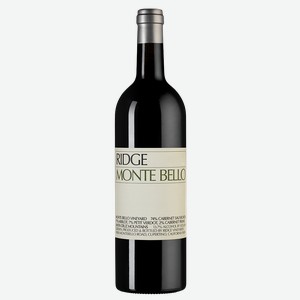 Вино Monte Bello, Ridge Vineyards, 1995, 0.75 л