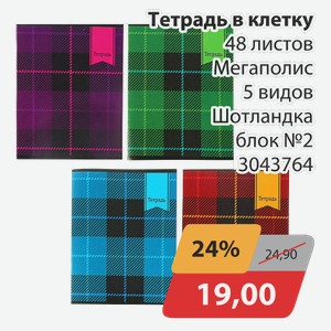 Тетрадь в линию 48 листов Мегаполис 5 видов Микс 3043781