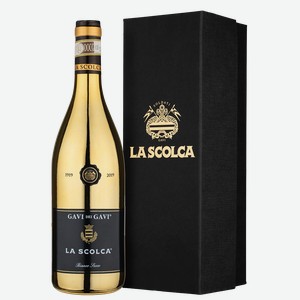 Вино Gavi dei Gavi (Etichetta Nera) в подарочной упаковке, La Scolca, 2022, 0.75 л