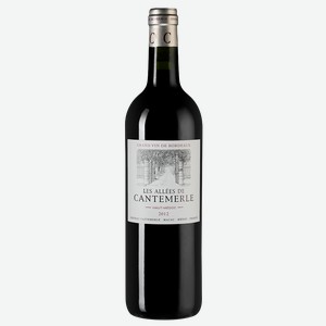 Вино Les Allees de Cantemerle, Chateau Cantemerle, 2012, 0.75 л