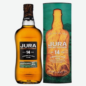 Виски Isle Of Jura 14 Years American Rye в подарочной упаковке, 0.7 л.