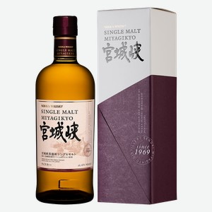 Виски Nikka Miyagikyo Single Malt в подарочной упаковке, 0.7 л.
