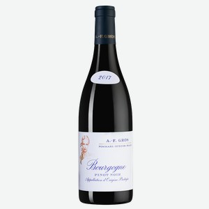 Вино Bourgogne Pinot Noir, Domaine Anne-Francoise Gros, 2017, 0.75 л