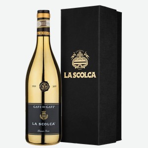 Вино Gavi dei Gavi (Etichetta Nera) в подарочной упаковке, La Scolca, 2021, 0.75 л