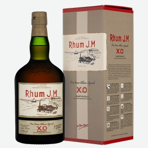 Ром Rhum J.M Х.O в подарочной упаковке, J.M., 0.7 л.