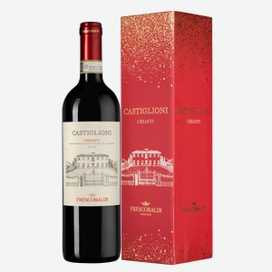 Вино Chianti Castiglioni в подарочной упаковке, Frescobaldi, 2021, 0.75 л