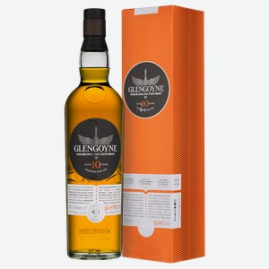 Виски Glengoyne Aged 10 Years в подарочной упаковке, 0.7 л