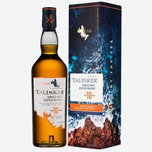 Виски Talisker 10 Years в подарочной упаковке, 0.7 л.