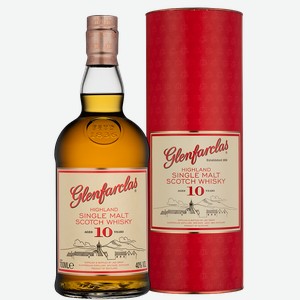 Виски Glenfarclas 10 years в подарочной упаковке, 0.7 л.