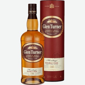 Виски Glen Turner, Heritage Double Cask, в подарочной упаковке 0.7л
