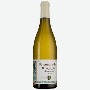 Вино Bourgogne Chardonnay, Domaine Amiot Guy et Fils, 2020, 0.75 л