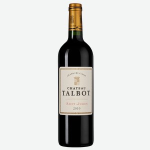 Вино Chateau Talbot Grand Cru Classe (Saint-Julien), 2010, 0.75 л
