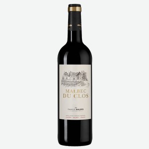 Вино Cahors Malbec du Clos, Clos Triguedina, 2021, 0.75 л