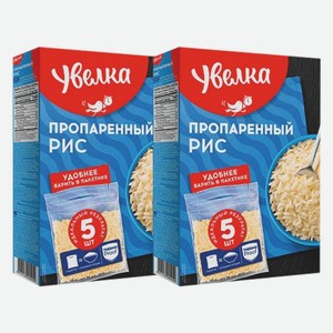 Рис длиннозерный пропаренный Увелка 5х80 г