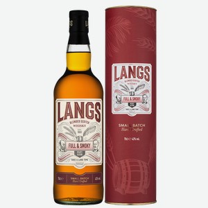Виски Langs Full & Smoky в подарочной упаковке, 0.7 л.