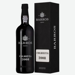 Портвейн Barros Colheita в подарочной упаковке, 2008, 0.75 л